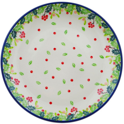 Polish Pottery Dessert Plate Winter Rowan