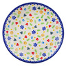 Polish Pottery Dessert Plate Winter Sprinkles UNIKAT