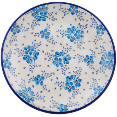 Polish Pottery Dessert Plate Winter Wonderland