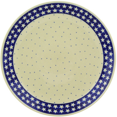 Polish Pottery Dinner Plate 10&frac12;-inch American Stars
