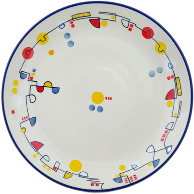 Polish Pottery Dinner Plate 10&frac12;-inch Artistic Medley UNIKAT
