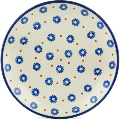 Polish Pottery Dinner Plate 10&frac12;-inch Aster Polka Dot