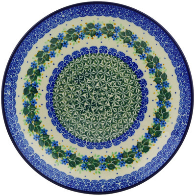 Polish Pottery Dinner Plate 10&frac12;-inch Aster Wreath
