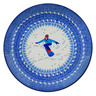 Polish Pottery Dinner Plate 10&frac12;-inch At The Slopes UNIKAT