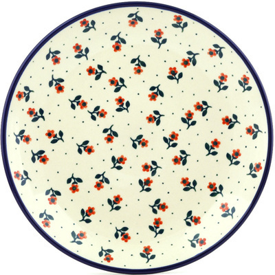 Polish Pottery Dinner Plate 10&frac12;-inch Auntie Em Scarlet
