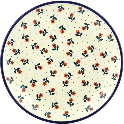 Polish Pottery Dinner Plate 10&frac12;-inch Auntie Em Scarlet