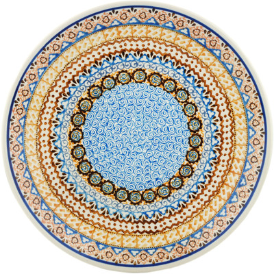 Polish Pottery Dinner Plate 10&frac12;-inch Aztec