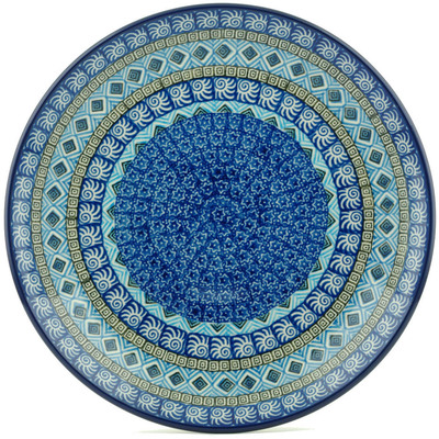 Polish Pottery Dinner Plate 10&frac12;-inch Aztec Sky