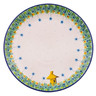 Polish Pottery Dinner Plate 10&frac12;-inch Beehive Full Of Bees UNIKAT