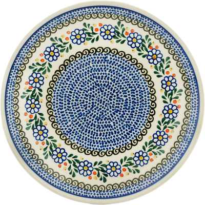 Polish Pottery Dinner Plate 10&frac12;-inch Berries And Daisies