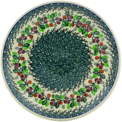 Polish Pottery Dinner Plate 10&frac12;-inch Berry Garland