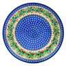 Polish Pottery Dinner Plate 10&frac12;-inch Blooming Rowan