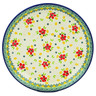 Polish Pottery Dinner Plate 10&frac12;-inch Blooming Spring