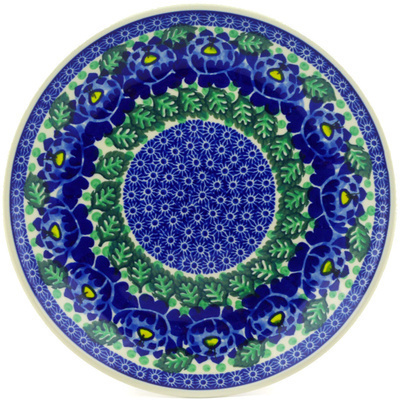 Polish Pottery Dinner Plate 10&frac12;-inch Blue Bliss