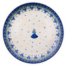 Polish Pottery Dinner Plate 10&frac12;-inch Blue Castle Princess
