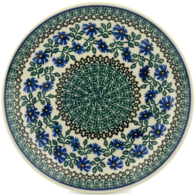 Polish Pottery Dinner Plate 10&frac12;-inch Blue Chicory