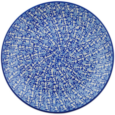 Polish Pottery Dinner Plate 10&frac12;-inch Blue Forest