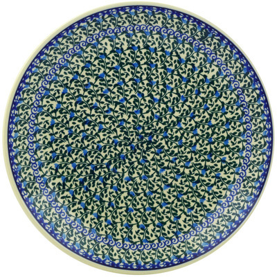 Polish Pottery Dinner Plate 10&frac12;-inch Blue Ivy