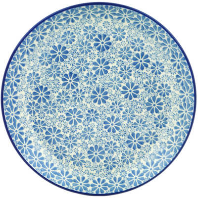 Polish Pottery Dinner Plate 10&frac12;-inch Blue Morning Mist UNIKAT