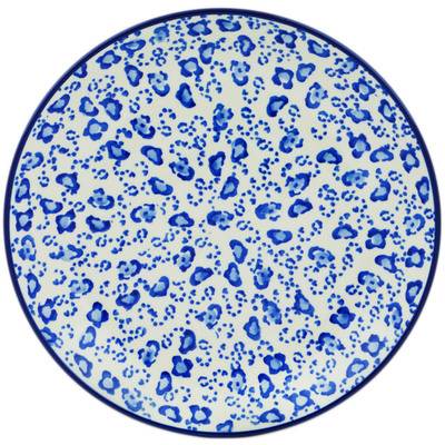Polish Pottery Dinner Plate 10&frac12;-inch Blue Pips
