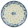 Polish Pottery Dinner Plate 10&frac12;-inch Blue Spring