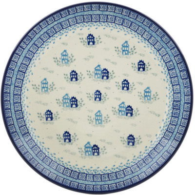 Polish Pottery Dinner Plate 10&frac12;-inch Blue Town