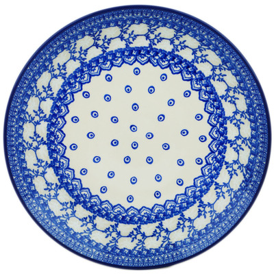 Polish Pottery Dinner Plate 10&frac12;-inch Blue Twigs