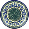 Polish Pottery Dinner Plate 10&frac12;-inch Blue Violets