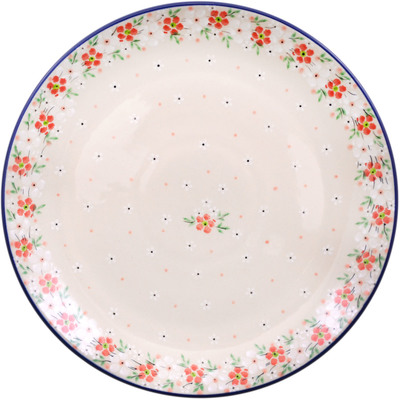 Polish Pottery Dinner Plate 10&frac12;-inch Blushing Blooms