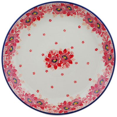 Polish Pottery Dinner Plate 10&frac12;-inch Blushing Florals