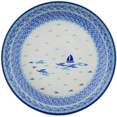 Polish Pottery Dinner Plate 10&frac12;-inch Boat-iful