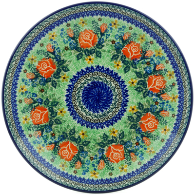 Polish Pottery Dinner Plate 10&frac12;-inch Bouquet Surprise UNIKAT