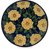 Polish Pottery Dinner Plate 10&frac12;-inch Butter Blooms UNIKAT