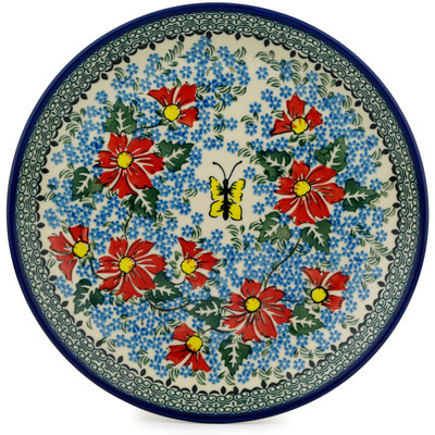 Polish Pottery Dinner Plate 10&frac12;-inch Butterfly Patch UNIKAT