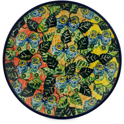Polish Pottery Dinner Plate 10&frac12;-inch Butterleaf UNIKAT