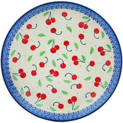 Polish Pottery Dinner Plate 10&frac12;-inch Cheeky Cherry