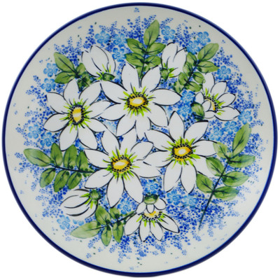 Polish Pottery Dinner Plate 10&frac12;-inch Cheerful Cosmos UNIKAT
