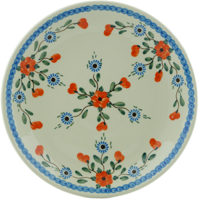 Polish Pottery Dinner Plate 10&frac12;-inch Cherry Blossoms