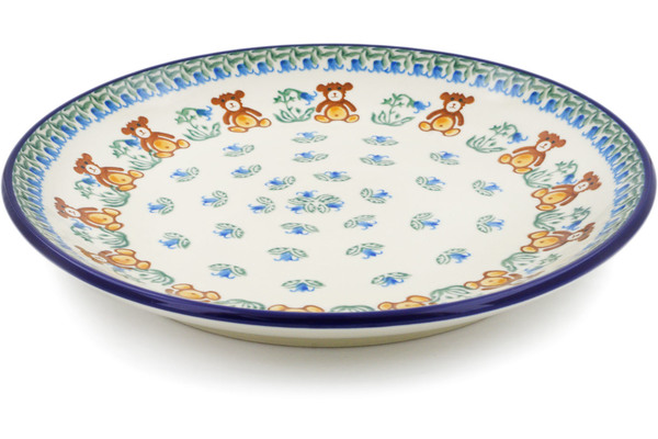 Polish Pottery Lunch Plate 10-inch Children's Baby Bear並行輸入 