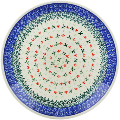 Polish Pottery Dinner Plate 10&frac12;-inch Circle Of Delicacy