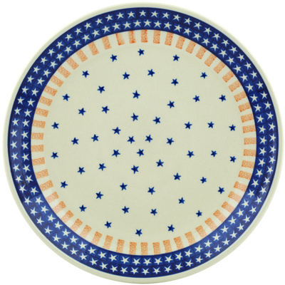 Polish Pottery Dinner Plate 10&frac12;-inch Classic Americana