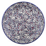 Polish Pottery Dinner Plate 10&frac12;-inch Classic Black And White UNIKAT