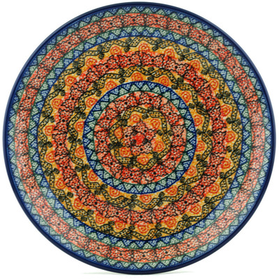 Polish Pottery Dinner Plate 10&frac12;-inch Classic Fall UNIKAT