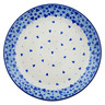 Polish Pottery Dinner Plate 10&frac12;-inch Cobalt Love