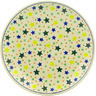 Polish Pottery Dinner Plate 10&frac12;-inch Confetti Stars