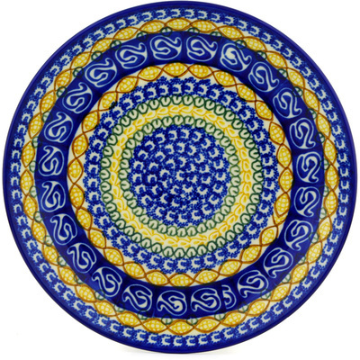 Polish Pottery Dinner Plate 10&frac12;-inch Corn Circle