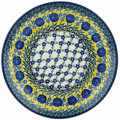 Polish Pottery Dinner Plate 10&frac12;-inch Country Lattice UNIKAT