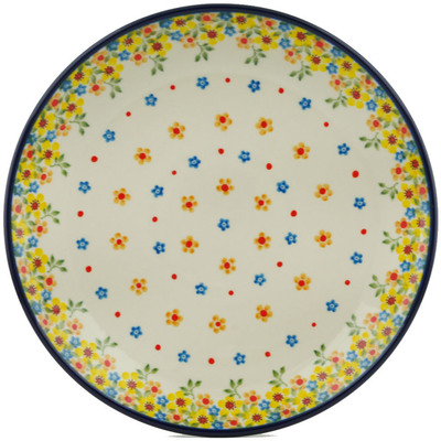 Polish Pottery Dinner Plate 10&frac12;-inch Country Spring