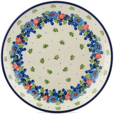 Polish Pottery Dinner Plate 10&frac12;-inch Countryside Floral Bloom