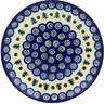 Polish Pottery Dinner Plate 10&frac12;-inch Cranberries And Evergreen